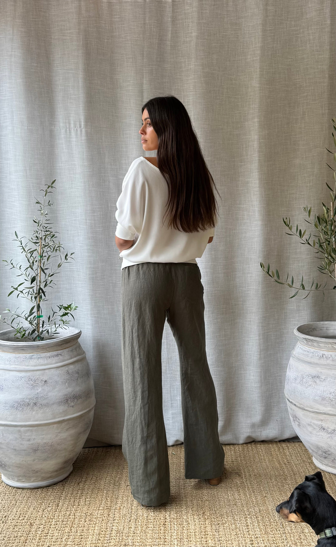 Smokin Pant Khaki Linen