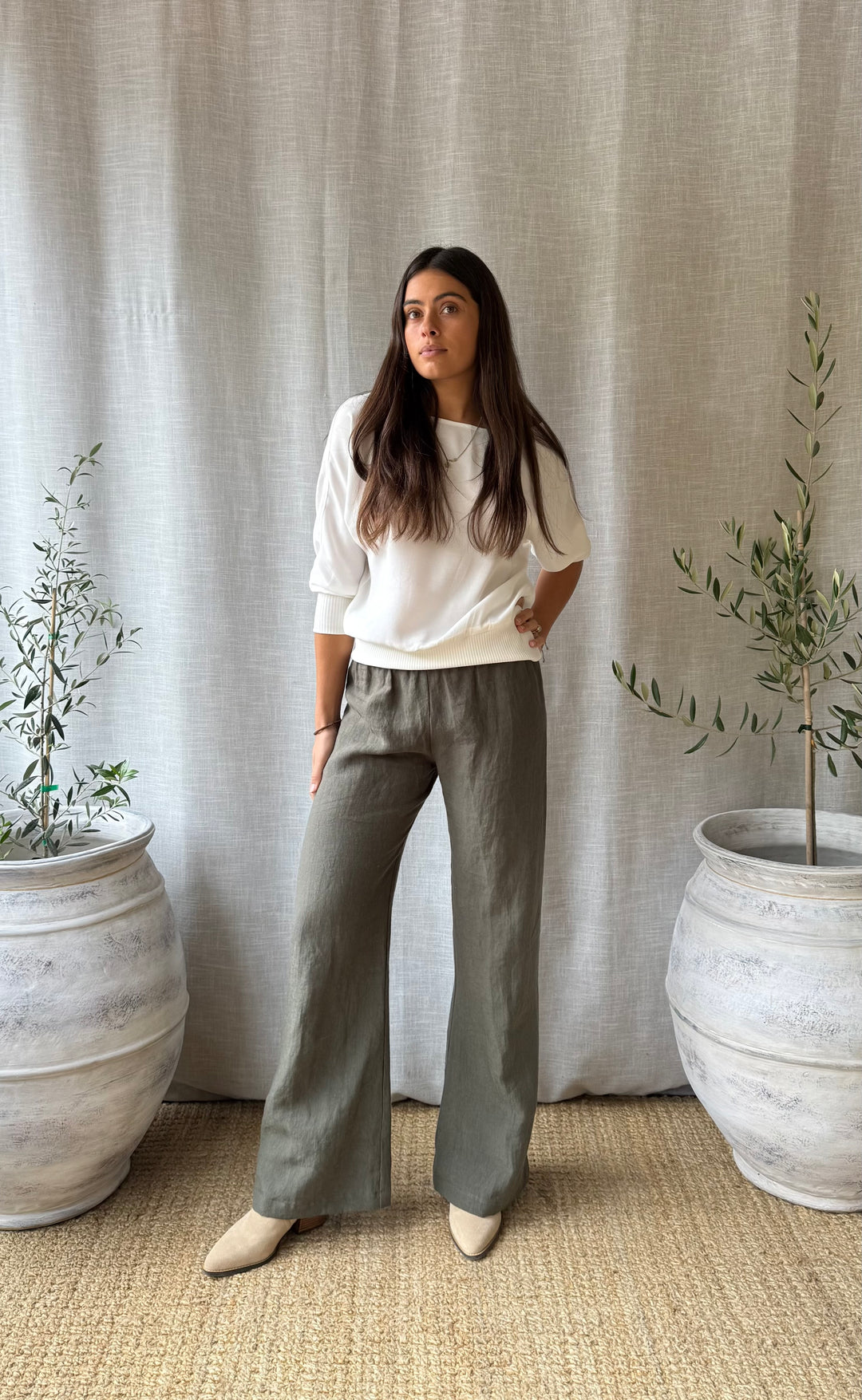 Talitha Top Ivory Crepe