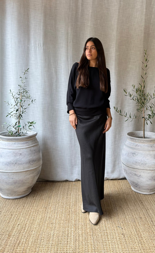 Talitha Top Black Crepe