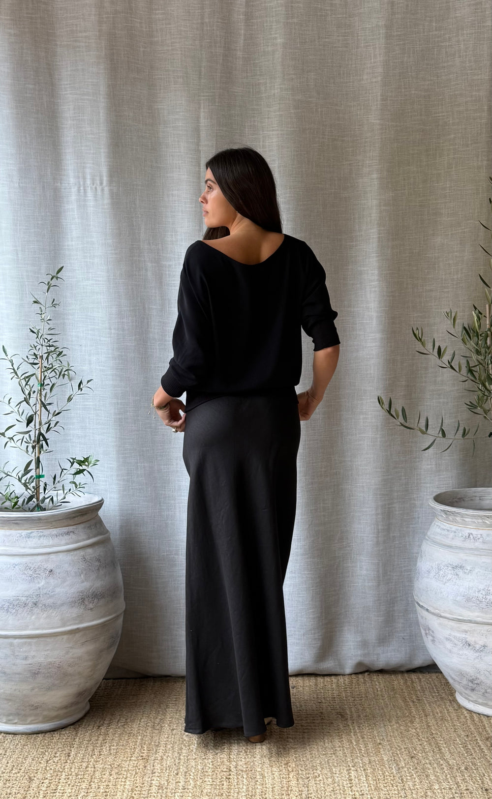 Talitha Top Black Crepe