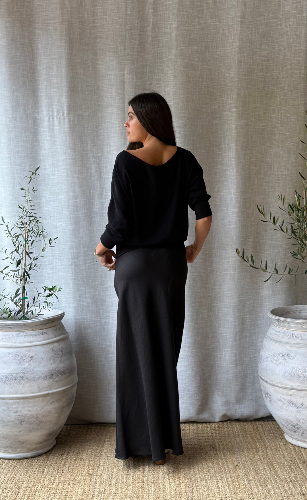 Talitha Top Black Crepe