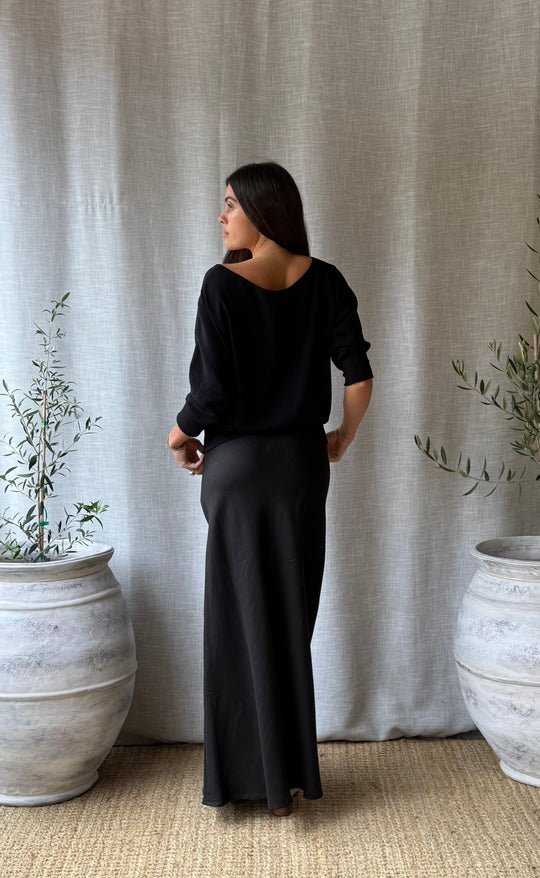 Talitha Top Black Crepe