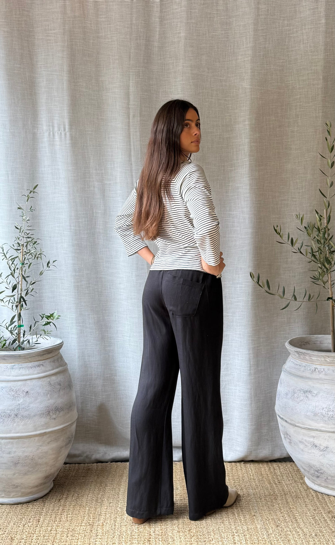Smokin Pant Black Twill