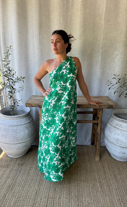 Athena Maxi Dress Botanica Verde