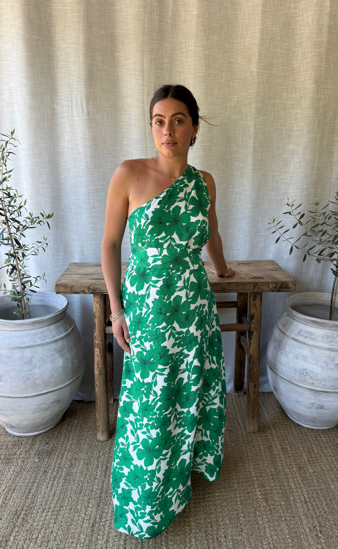 Athena Maxi Dress Botanica Verde