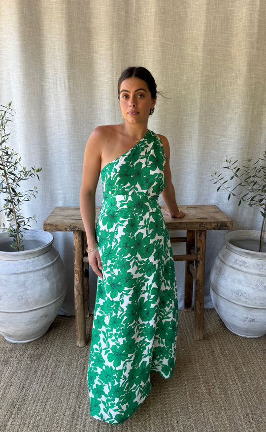 Athena Maxi Dress Botanica Verde