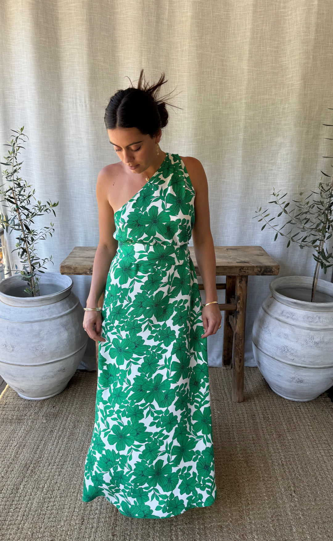Athena Maxi Dress Botanica Verde