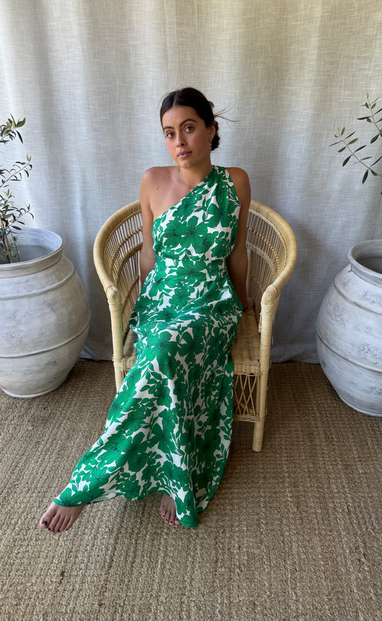 Athena Maxi Dress Botanica Verde