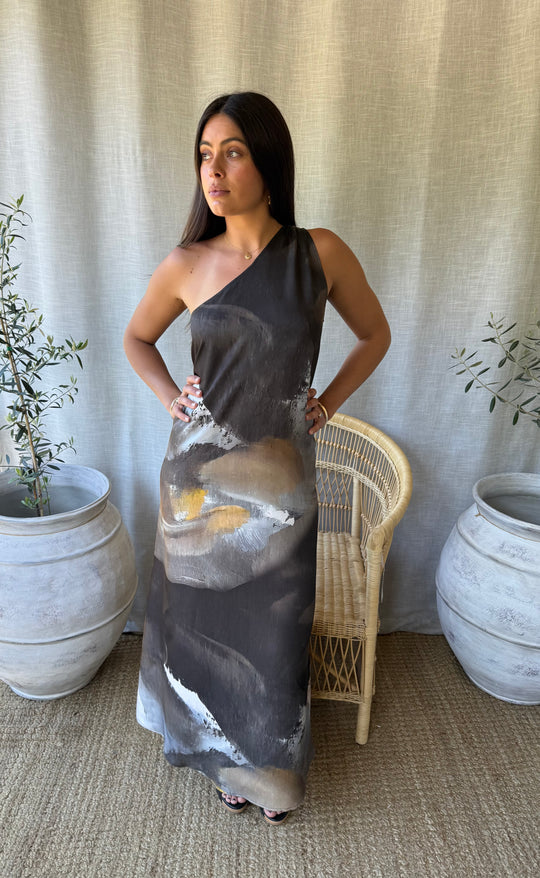 Athena Maxi Dress Dark and Stormy