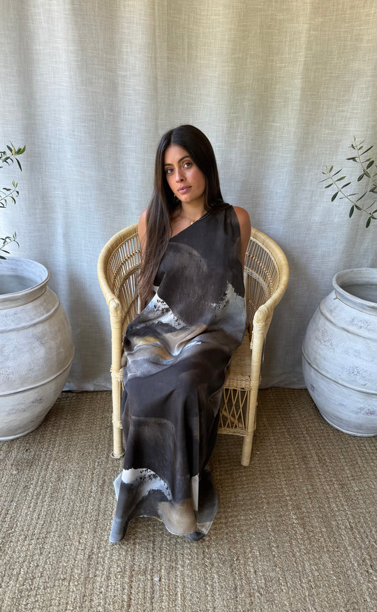 Athena Maxi Dress Dark and Stormy