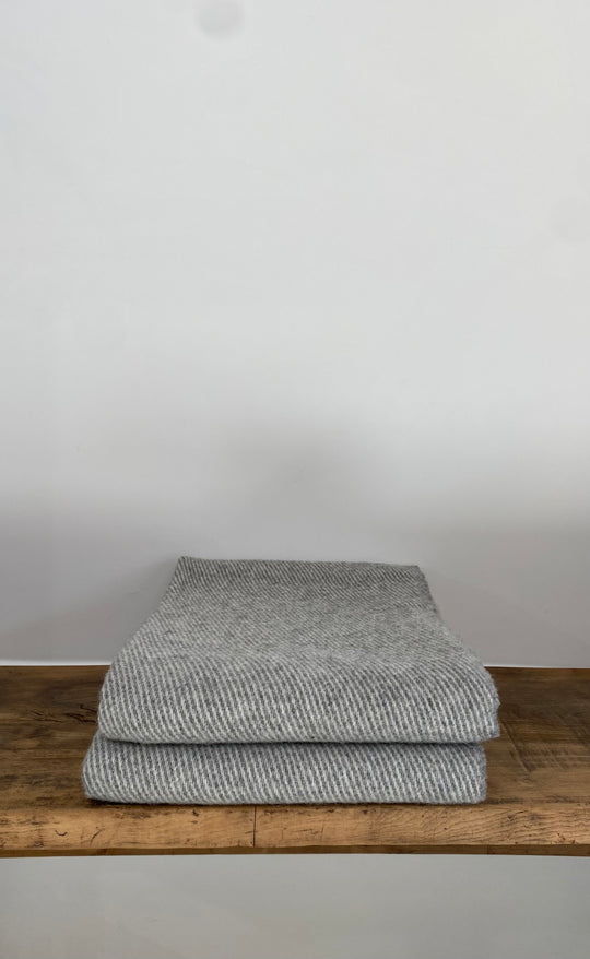 NZ Wool Throw Grey