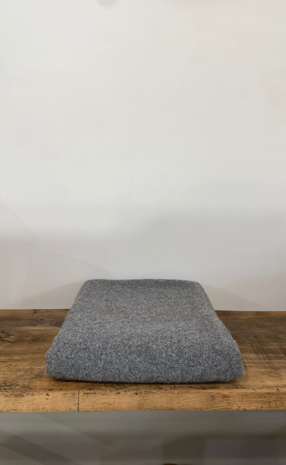 NZ Wool Throw Solid Grey