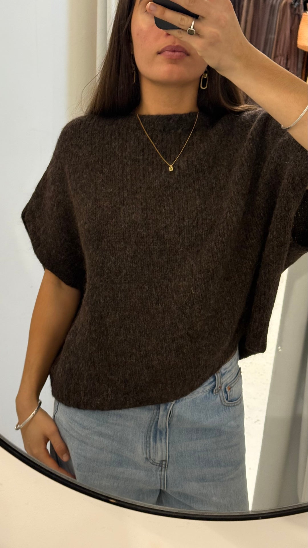 Luxe Alpaca-Merino Wool Vest Chocolate