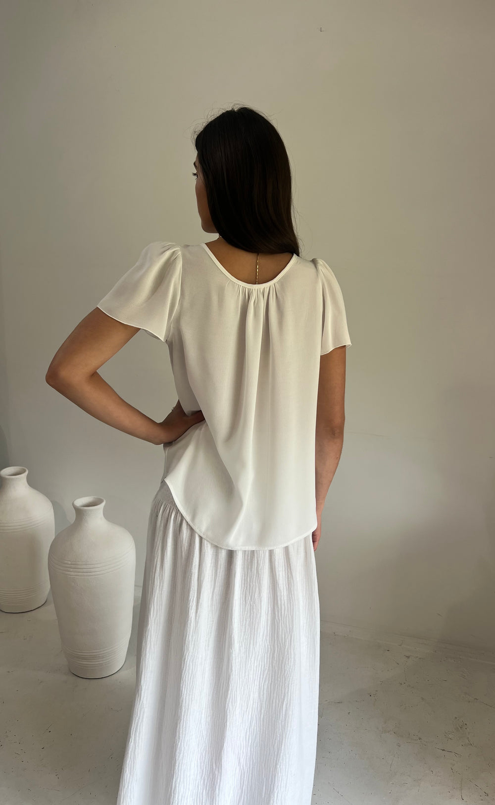 Cara Top S/S Ivory