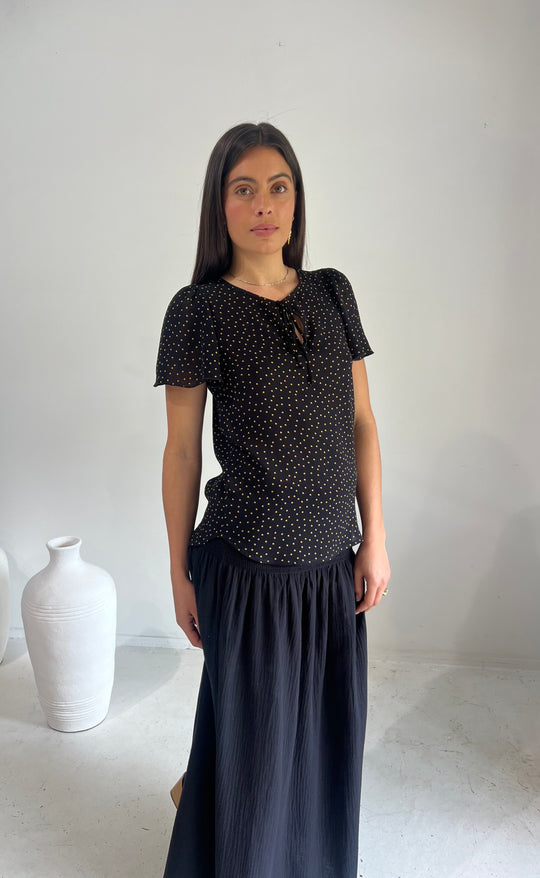 Cara Top S/S Yellow Spot