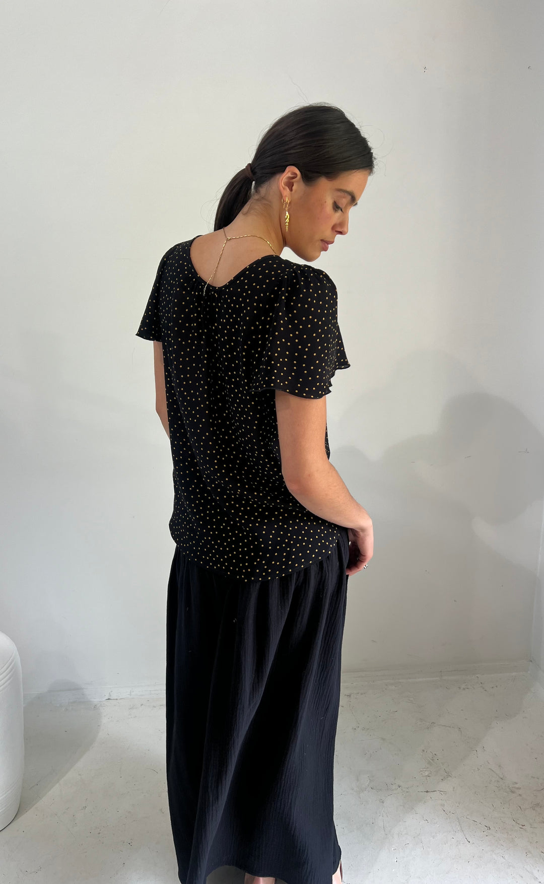 Cara Top S/S Yellow Spot