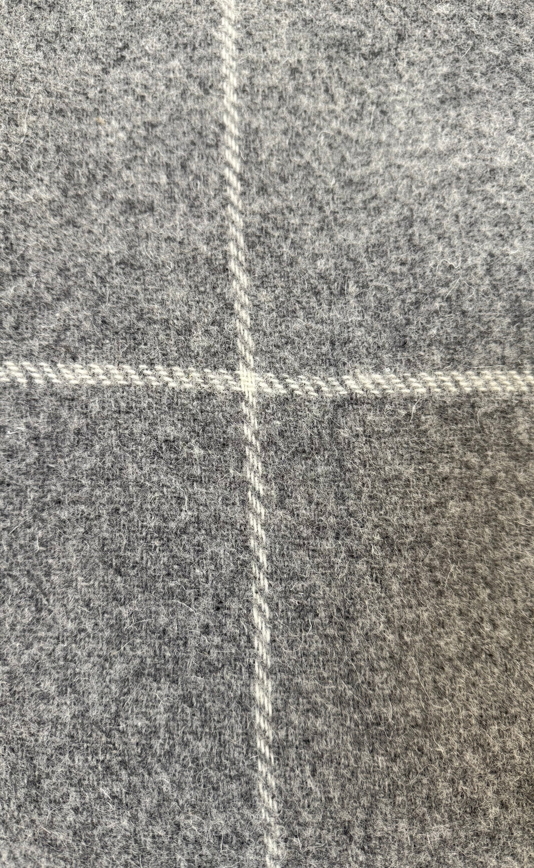NZ Wool Throw Grey Squares