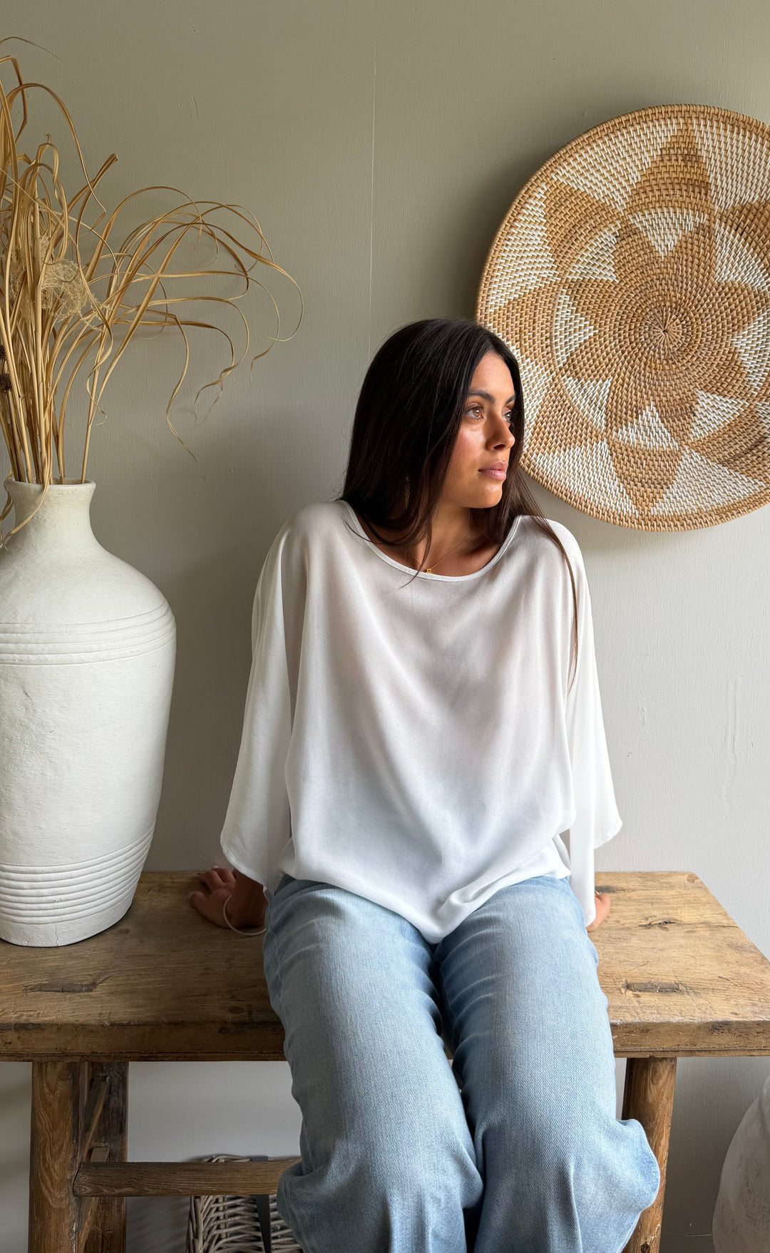 Senna Top Ivory Sheer