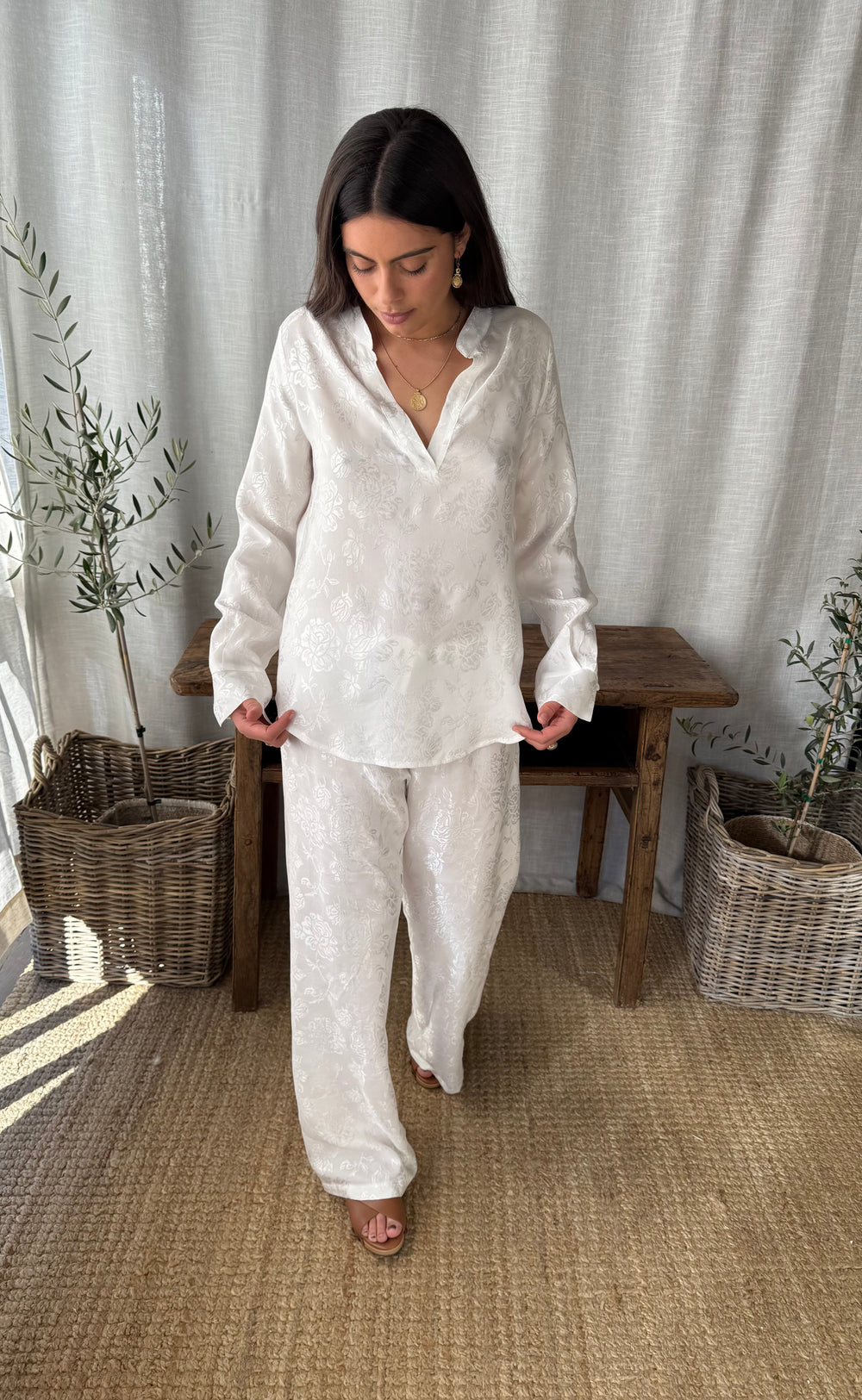 Luminate Shirt Damask Rose Ivory