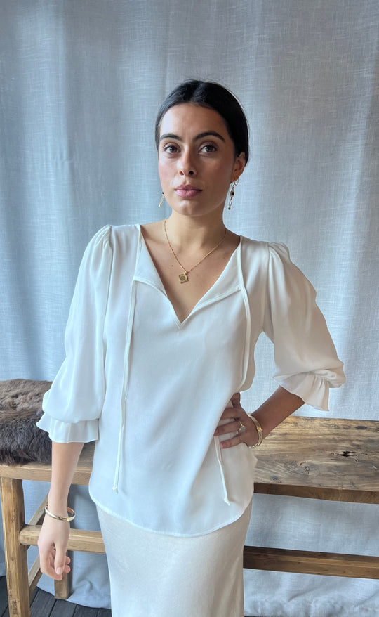 Cara Top Ivory