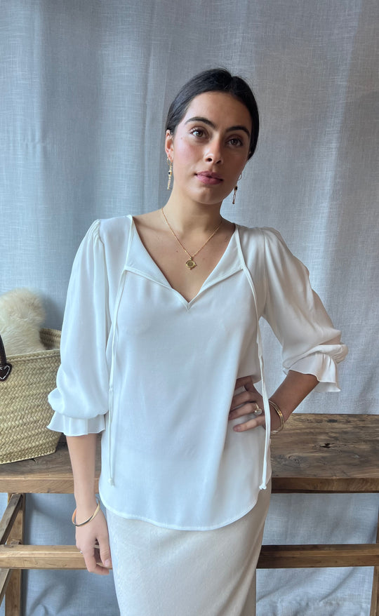 Cara Top Ivory