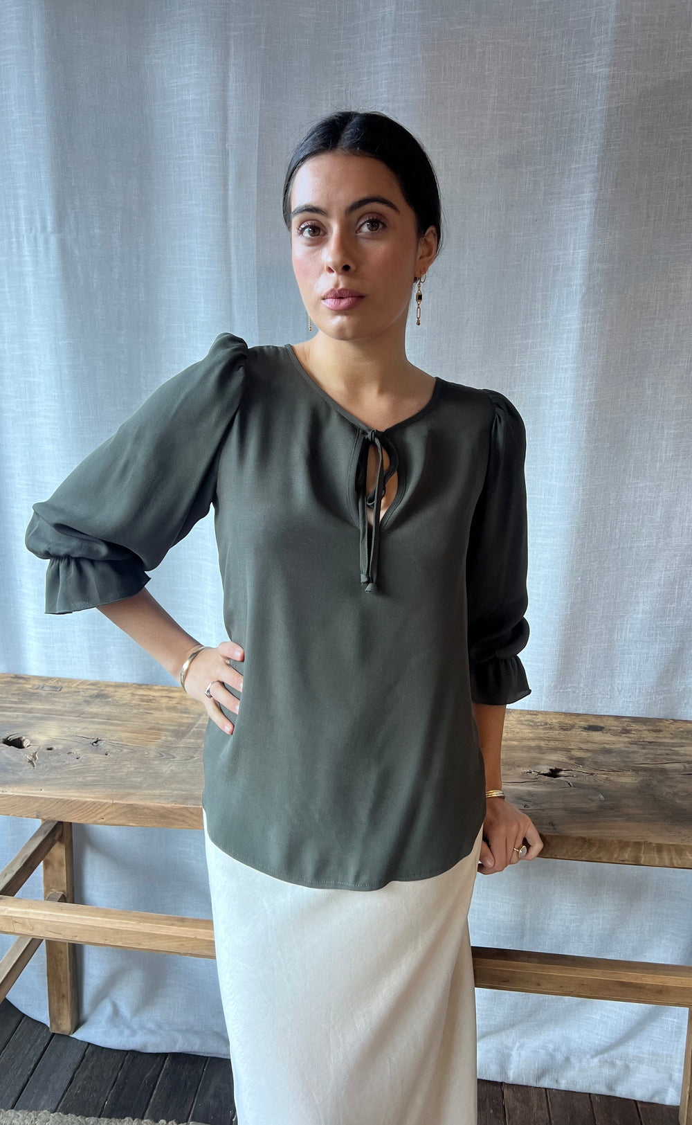 Cara Top Khaki