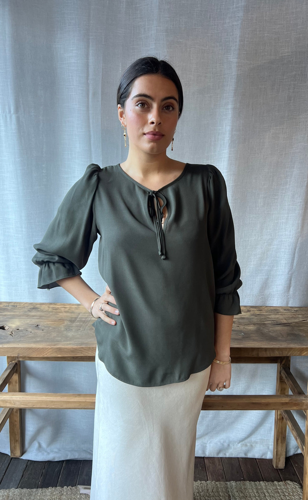 Cara Top Khaki