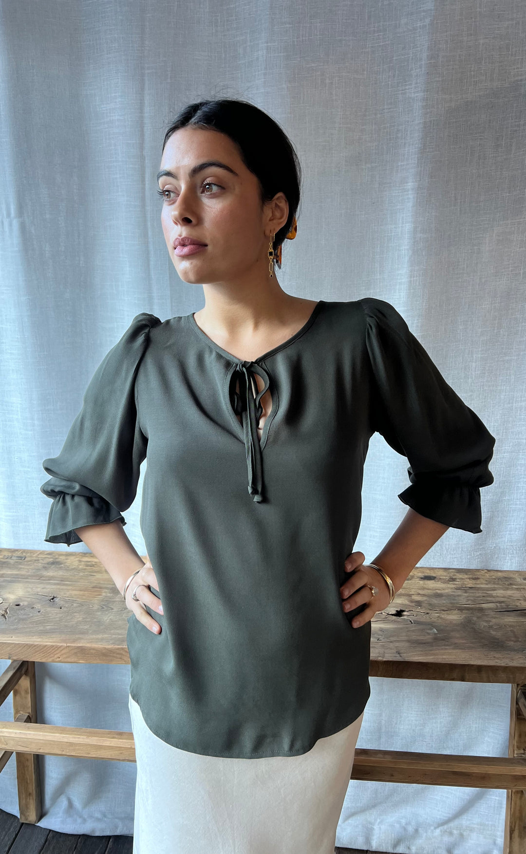 Cara Top Khaki