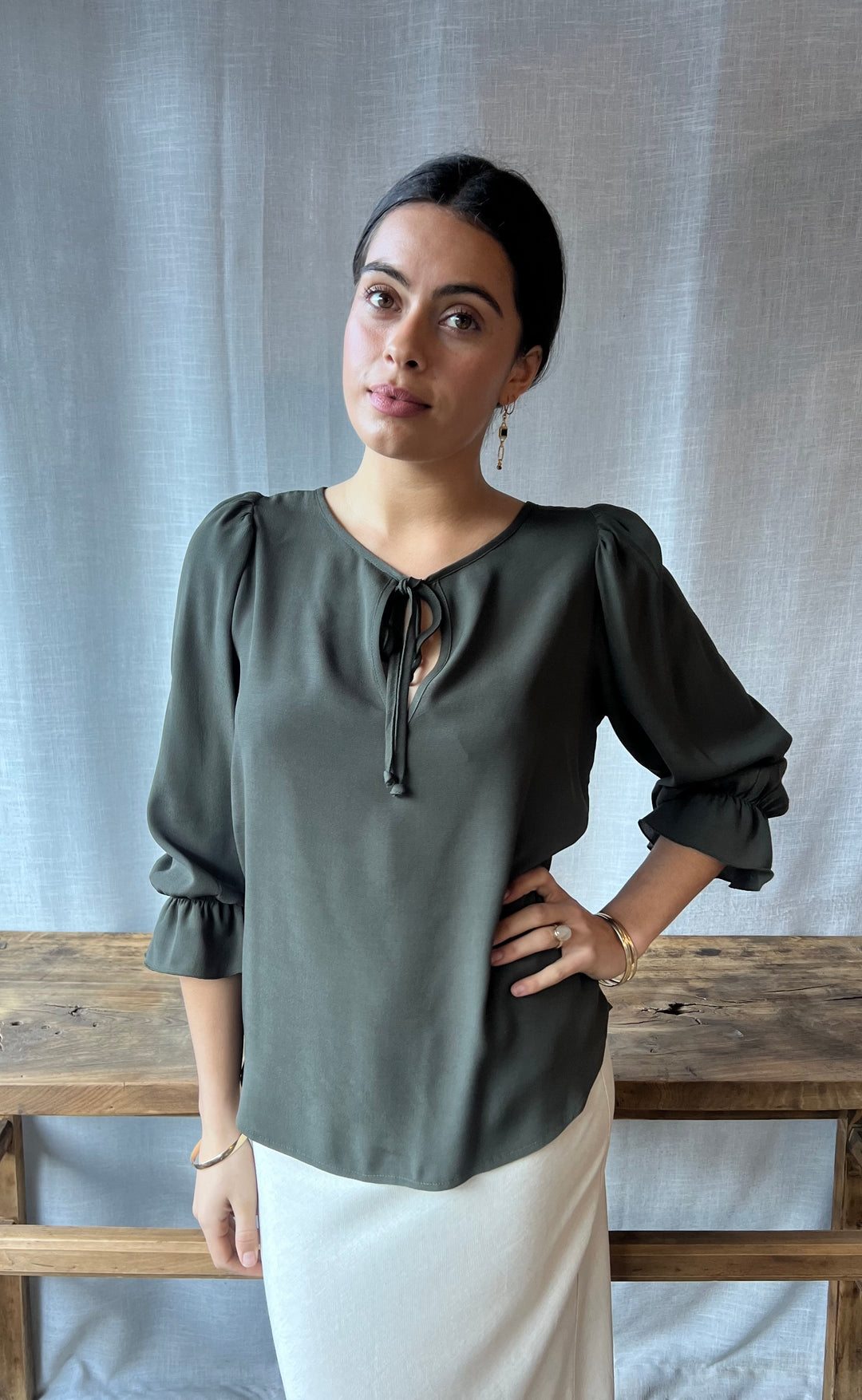 Cara Top Khaki