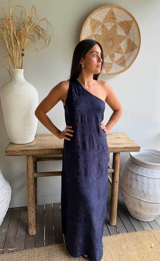 Athena Maxi Damask Rose Navy