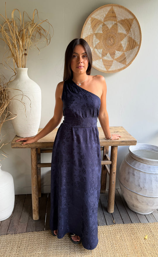 Athena Maxi Damask Rose Navy