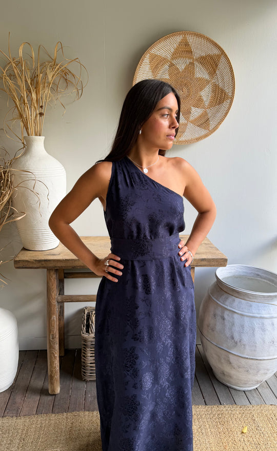 Athena Maxi Damask Rose Navy