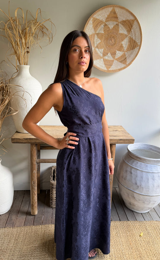 Athena Maxi Damask Rose Navy