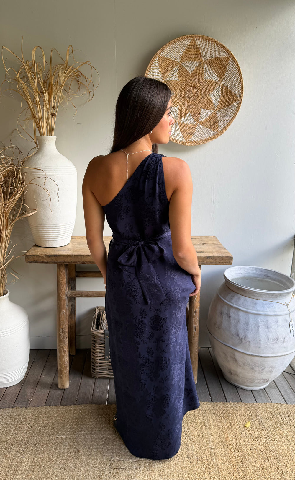 Athena Maxi Damask Rose Navy