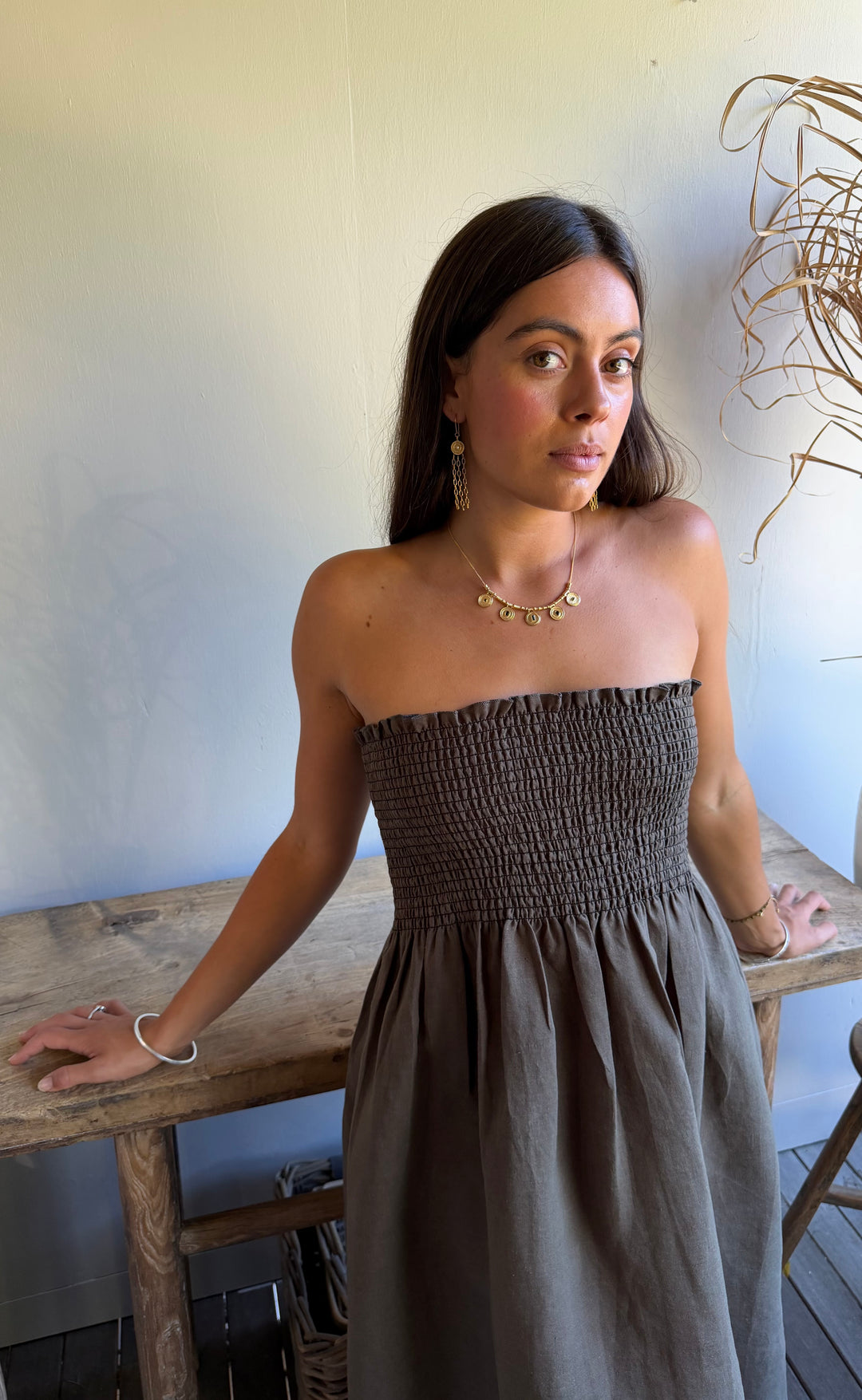 Temple Skirt Caper Hemp