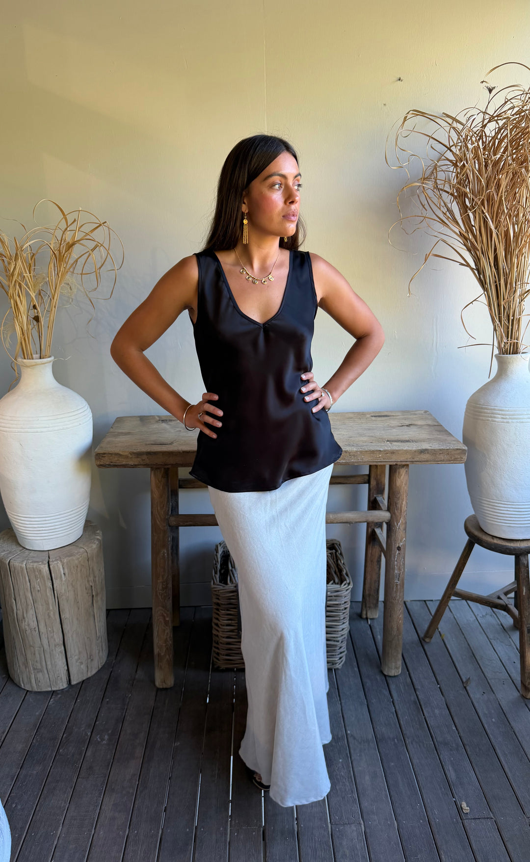 Renee Maxi Skirt Stone