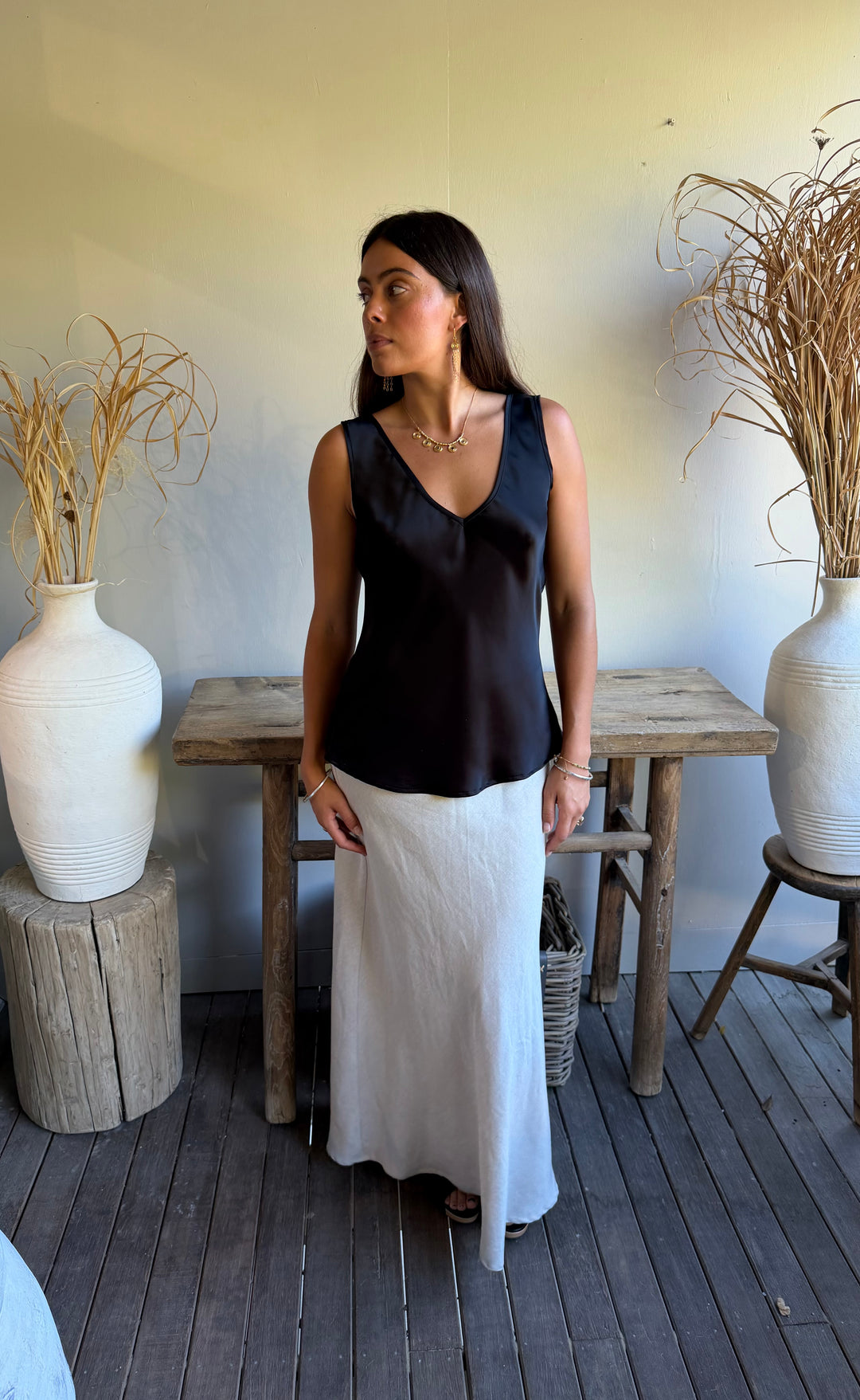 Renee Maxi Skirt Stone