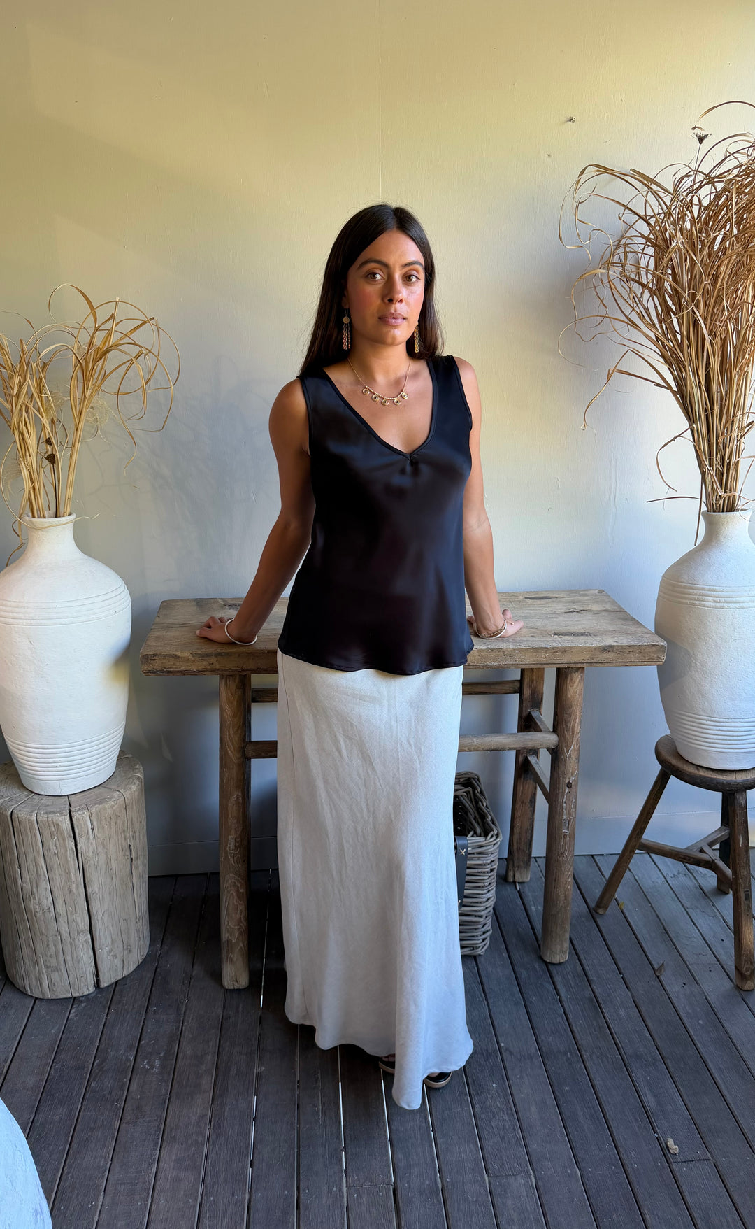 Renee Maxi Skirt Stone