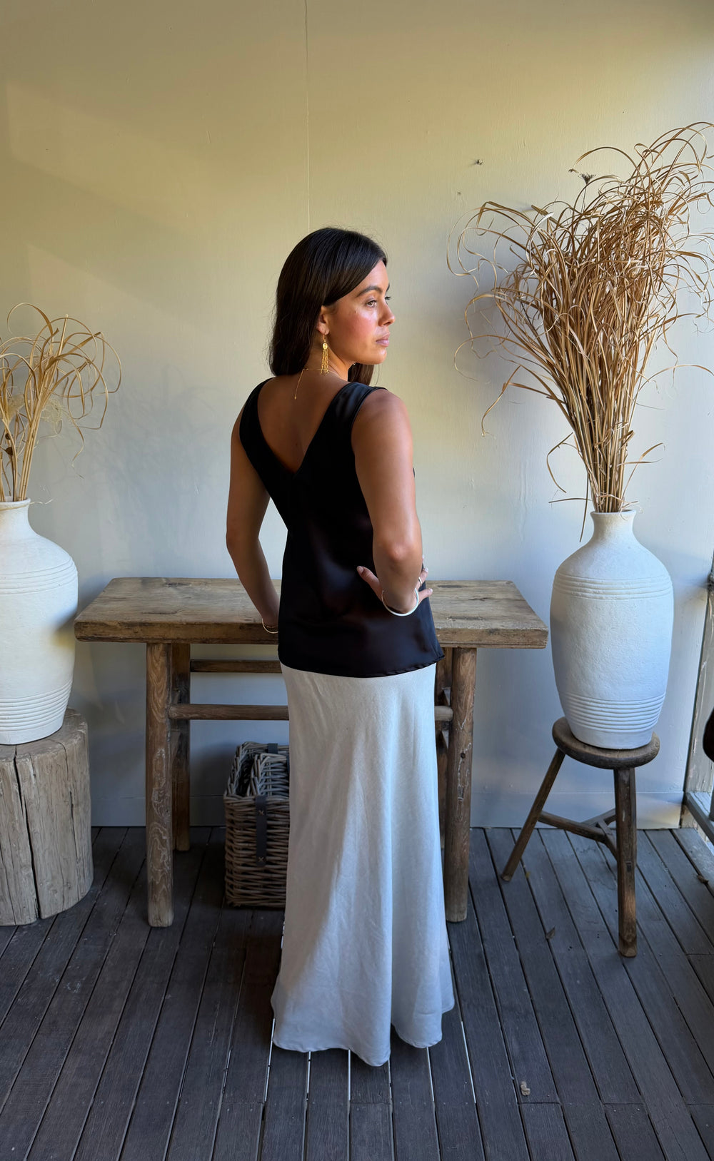 Renee Maxi Skirt Stone