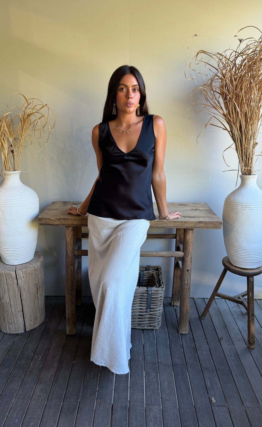 Renee Maxi Skirt Stone