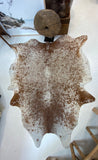 Cowhide Speckled Brown + White #2