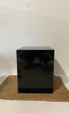 Solid Onyx Side Table Black