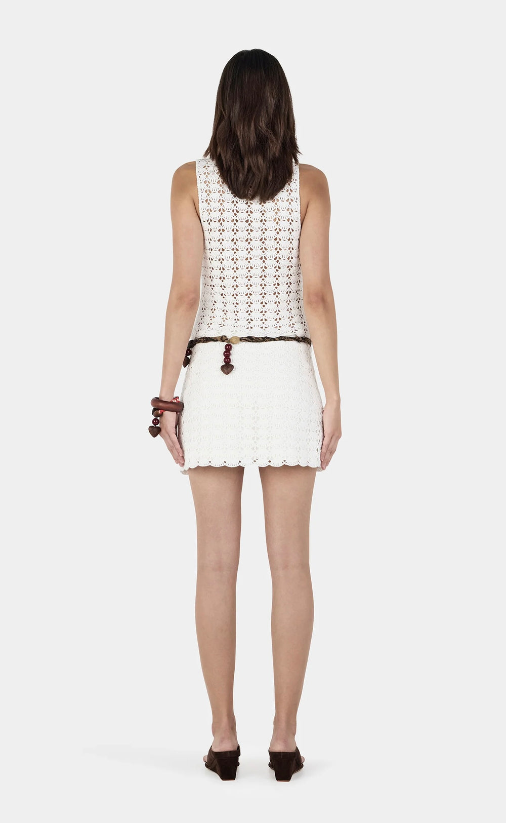 Gracie Crochet Mini Skirt