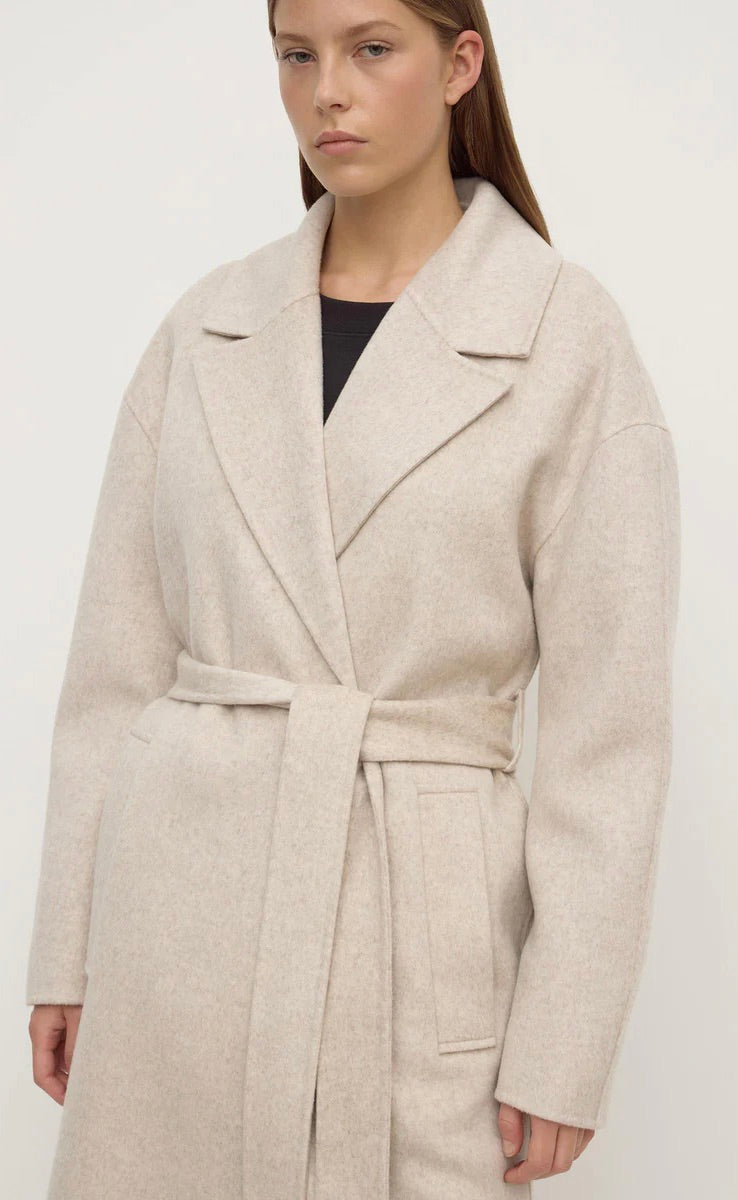 Ivy Wool Coat Oat Marle