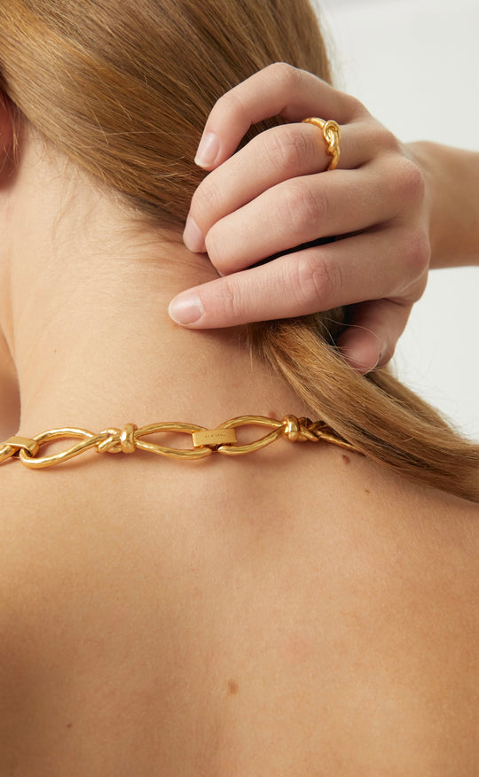 Knoted Choker Gold