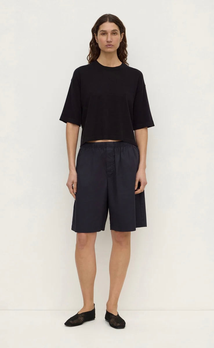 Kensy Cotton Cashmere Tee Black