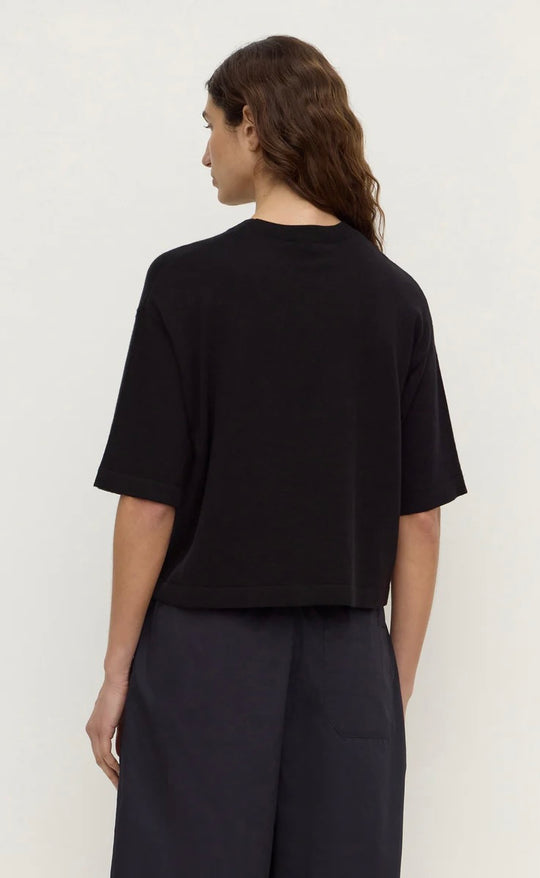 Kensy Cotton Cashmere Tee Black