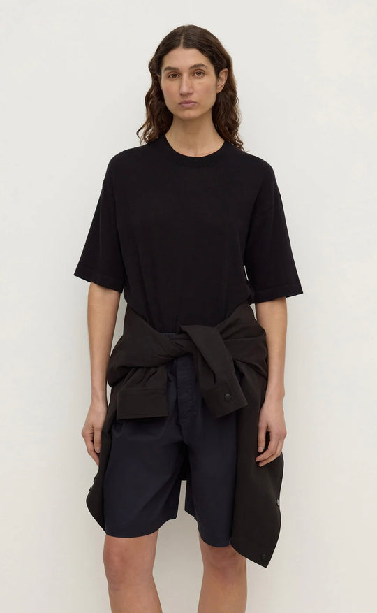 Kensy Cotton Cashmere Tee Black