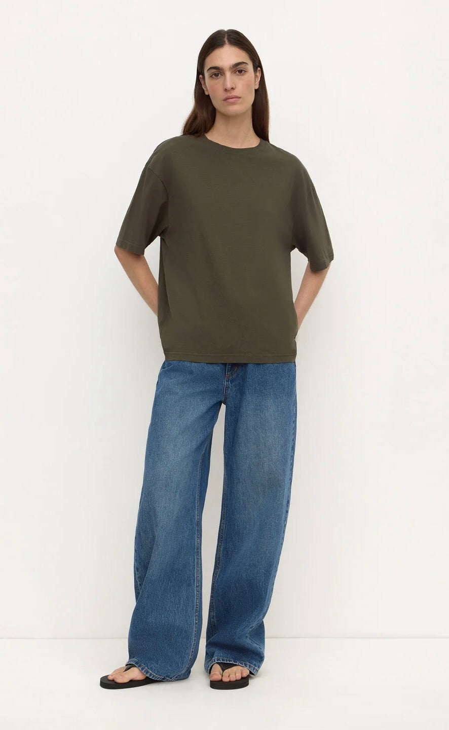 Kira Cotton Hemp Tee Dark Military