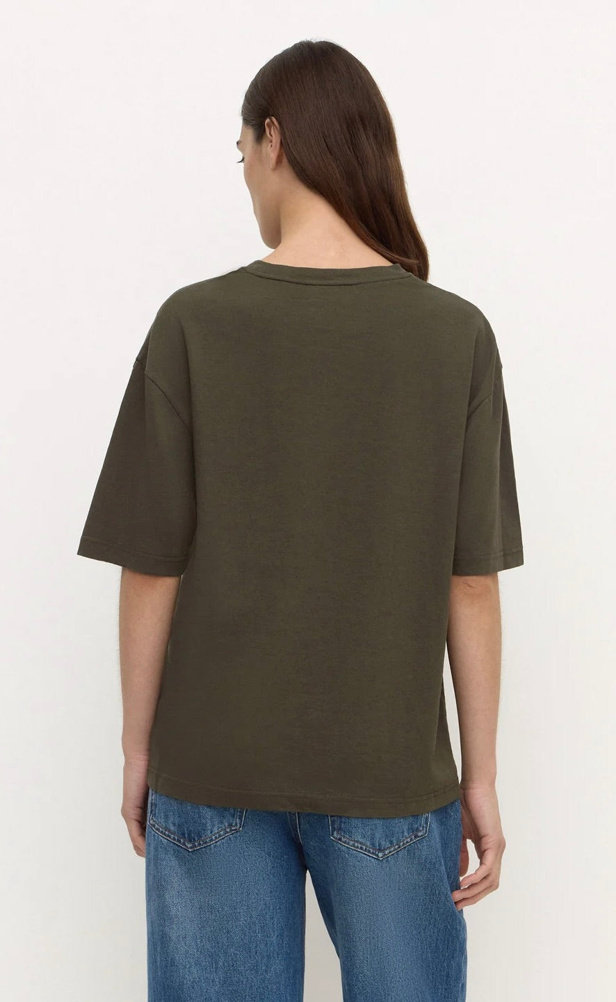 Kira Cotton Hemp Tee Dark Military